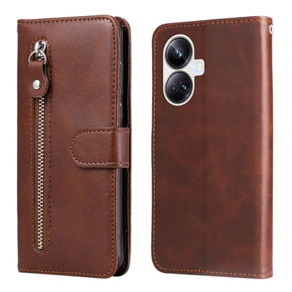 Calf Texture Zipper Leather Phone Case, For Huawei nova Y61, For Realme 10 4G Global, For Realme 10 Pro 5G, For Realme 10 Pro+ 5G, For Samsung Galaxy A04e, For Samsung Galaxy A34 5G