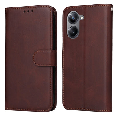 Classic Calf Texture Flip Leather Phone Case, For Huawei nova Y61, For Realme 10 4G Global, For Realme 10 Pro 5G, For Realme 10 Pro+ 5G, For Samsung Galaxy A04e, For Samsung Galaxy A34 5G