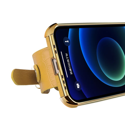 Electroplated TPU Crocodile Pattern Leather Case with Wrist Strap, For OPPO A17, For Realme C21Y, For Realme C33, For OPPO Reno8 Pro+, For Xiaomi Redmi Note 12 China, For Xiaomi Redmi Note 12 Pro+ China, For Samsung Galaxy S23 5G                       ...