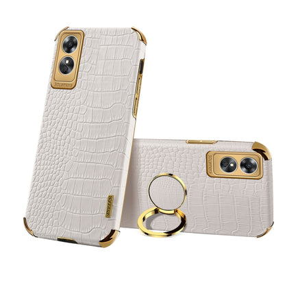 6D Electroplating Crocodile Texture Phone Case With Holder, For OPPO A17, For Realme C21Y, For Realme C33, For OPPO Reno8 Pro+, For Xiaomi Redmi Note 12 China, For Xiaomi Redmi Note 12 Pro+ China, For Samsung Galaxy S23 5G, For Samsung Galaxy S23 Ultra 5G