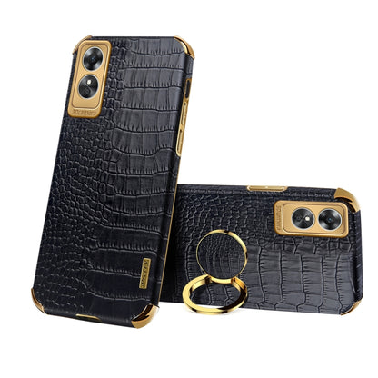 6D Electroplating Crocodile Texture Phone Case With Holder, For OPPO A17, For Realme C21Y, For Realme C33, For OPPO Reno8 Pro+, For Xiaomi Redmi Note 12 China, For Xiaomi Redmi Note 12 Pro+ China, For Samsung Galaxy S23 5G, For Samsung Galaxy S23 Ultra 5G