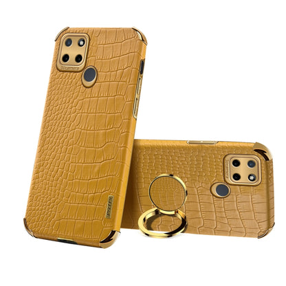 6D Electroplating Crocodile Texture Phone Case With Holder, For OPPO A17, For Realme C21Y, For Realme C33, For OPPO Reno8 Pro+, For Xiaomi Redmi Note 12 China, For Xiaomi Redmi Note 12 Pro+ China, For Samsung Galaxy S23 5G, For Samsung Galaxy S23 Ultra 5G