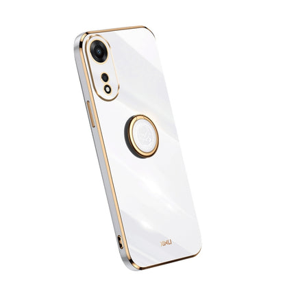 XINLI Straight Edge Electroplate TPU Phone Case with Ring, For OPPO A1 Pro 5G, For Realme 10 4G, For OPPO Reno9 5G, For Samsung Galaxy A54 5G, For vivo X90 Pro+, For Samsung Galaxy Note10+, For Honor 80 SE 5G