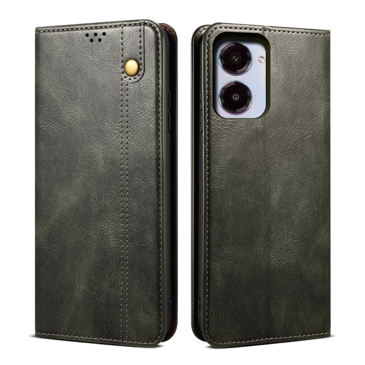 Oil Wax Crazy Horse Texture Leather Phone Case, For Realme 10 4G, For Honor 80 Pro, For Honor 80, For Samsung Galaxy A04e, For Samsung Galaxy A14 5G