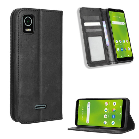 Magnetic Buckle Retro Texture Leather Phone Case, For Cricket Debut Smart, For Cricket Icon 4, For Cricket Innovate E 5G, For OPPO A1 Pro, For Realme 10 4G, For Realme 10 Pro, For TCL ION Z, For Tecno Pop 6 BE7, For vivo X90 5G, For vivo X90 Pro+