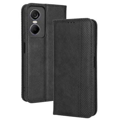 Magnetic Buckle Retro Texture Leather Phone Case, For Tecno Pop 6 Pro BE8, For Infinix Hot 20i, For Infinix Note 12 Pro 4G X676B, For Tecno Pova Neo 2, For Xiaomi Redmi 11 Prime 4G, For Xiaomi Redmi A1+, For Xiaomi Redmi Note 12 5G                     ...