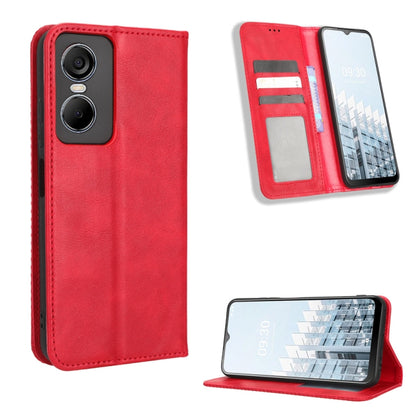 Magnetic Buckle Retro Texture Leather Phone Case, For Tecno Pop 6 Pro BE8, For Infinix Hot 20i, For Infinix Note 12 Pro 4G X676B, For Tecno Pova Neo 2, For Xiaomi Redmi 11 Prime 4G, For Xiaomi Redmi A1+, For Xiaomi Redmi Note 12 5G                     ...