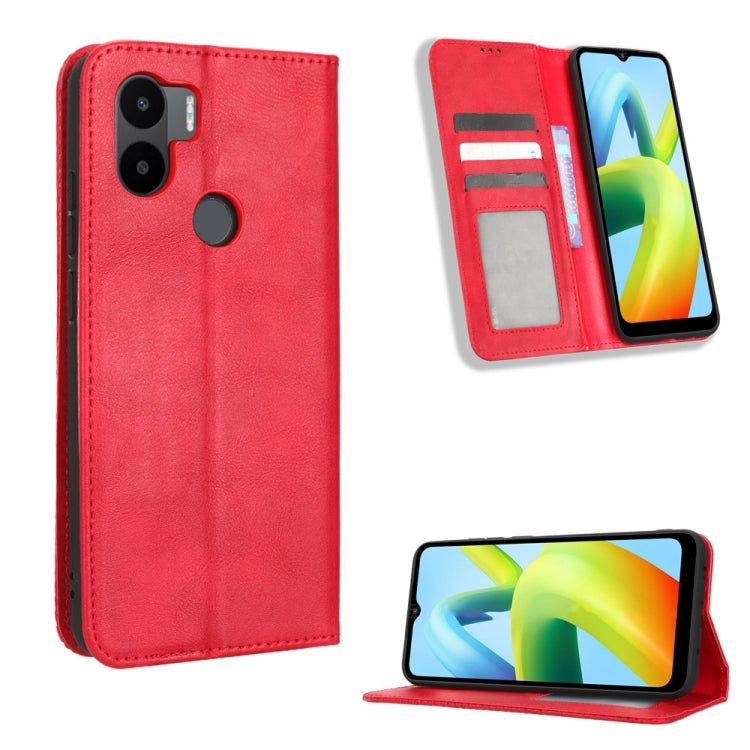 Magnetic Buckle Retro Texture Leather Phone Case, For Tecno Pop 6 Pro BE8, For Infinix Hot 20i, For Infinix Note 12 Pro 4G X676B, For Tecno Pova Neo 2, For Xiaomi Redmi 11 Prime 4G, For Xiaomi Redmi A1+, For Xiaomi Redmi Note 12 5G                     ...