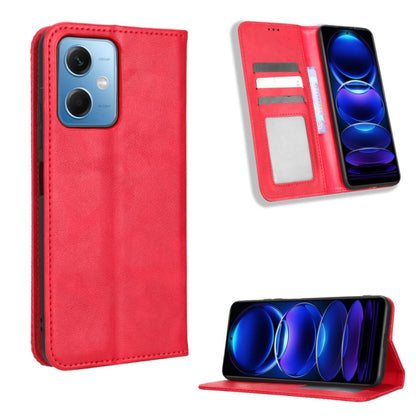 Magnetic Buckle Retro Texture Leather Phone Case, For Tecno Pop 6 Pro BE8, For Infinix Hot 20i, For Infinix Note 12 Pro 4G X676B, For Tecno Pova Neo 2, For Xiaomi Redmi 11 Prime 4G, For Xiaomi Redmi A1+, For Xiaomi Redmi Note 12 5G                     ...