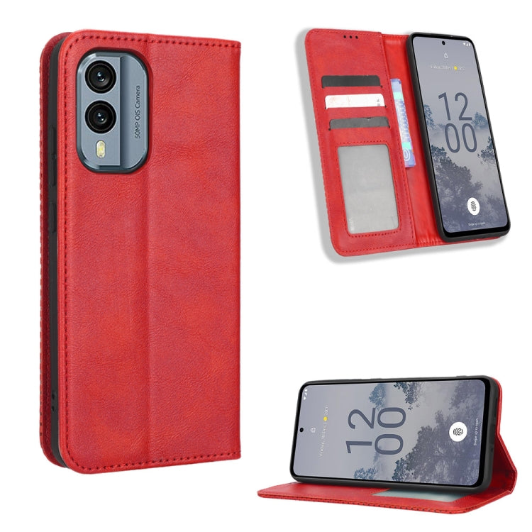 Magnetic Buckle Retro Texture Leather Phone Case, For Tecno Pop 6 Pro BE8, For Infinix Hot 20i, For Infinix Note 12 Pro 4G X676B, For Tecno Pova Neo 2, For Xiaomi Redmi 11 Prime 4G, For Xiaomi Redmi A1+, For Xiaomi Redmi Note 12 5G                     ...