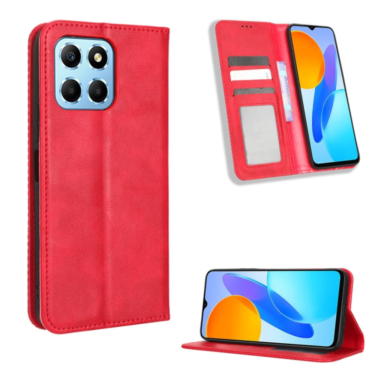 Magnetic Buckle Retro Texture Leather Phone Case, For Tecno Pop 6 Pro BE8, For Infinix Hot 20i, For Infinix Note 12 Pro 4G X676B, For Tecno Pova Neo 2, For Xiaomi Redmi 11 Prime 4G, For Xiaomi Redmi A1+, For Xiaomi Redmi Note 12 5G                     ...