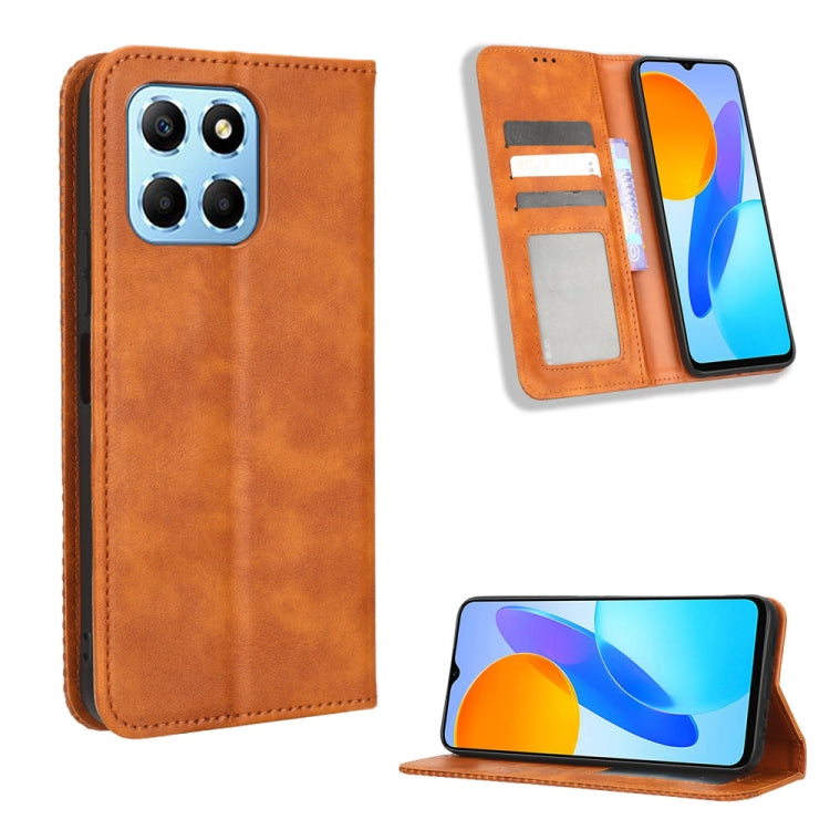 Magnetic Buckle Retro Texture Leather Phone Case, For Tecno Pop 6 Pro BE8, For Infinix Hot 20i, For Infinix Note 12 Pro 4G X676B, For Tecno Pova Neo 2, For Xiaomi Redmi 11 Prime 4G, For Xiaomi Redmi A1+, For Xiaomi Redmi Note 12 5G                     ...