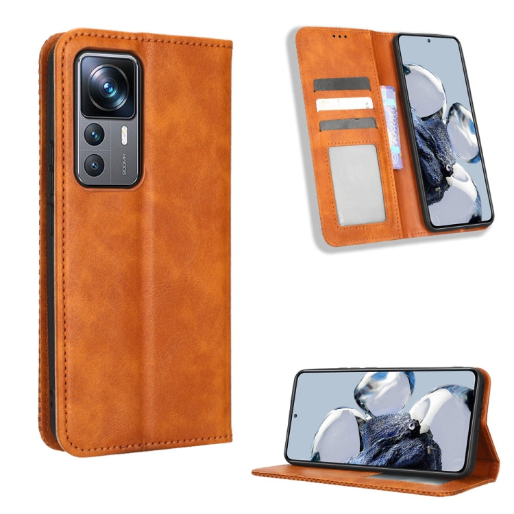 Magnetic Buckle Retro Texture Leather Phone Case, For Tecno Pop 6 Pro BE8, For Infinix Hot 20i, For Infinix Note 12 Pro 4G X676B, For Tecno Pova Neo 2, For Xiaomi Redmi 11 Prime 4G, For Xiaomi Redmi A1+, For Xiaomi Redmi Note 12 5G                     ...