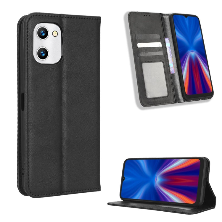 Magnetic Buckle Retro Texture Leather Phone Case, For Tecno Pop 6 Pro BE8, For Infinix Hot 20i, For Infinix Note 12 Pro 4G X676B, For Tecno Pova Neo 2, For Xiaomi Redmi 11 Prime 4G, For Xiaomi Redmi A1+, For Xiaomi Redmi Note 12 5G                     ...