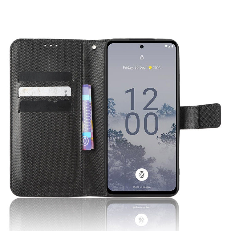 Diamond Texture Leather Phone Case, For Nokia X30 5G