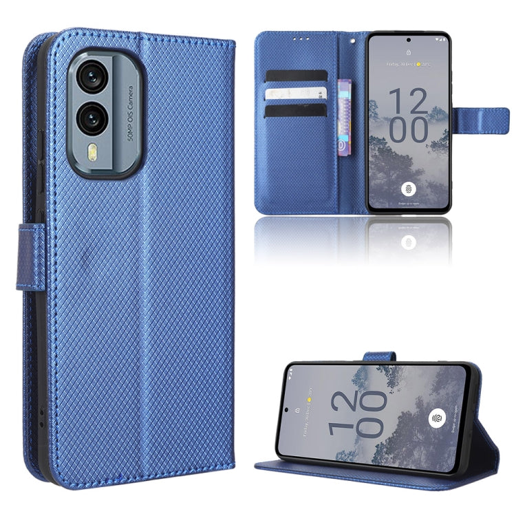 Diamond Texture Leather Phone Case, For Nokia X30 5G