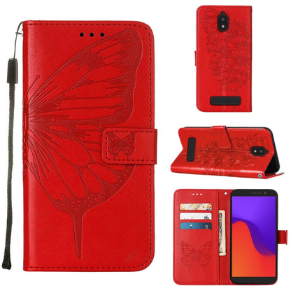 Embossed Butterfly Flip Leather Phone Case, For BLU View 2 2022 / 2020, For Infinix Hot 20 4G X6826, For Infinix Hot 20 5G X666 / X66B, For Infinix Hot 20 Play, For Infinix Hot 20S / 20 Pro X6827, For Infinix Smart 7 X6515, For Tecno Pop 6 Pro         ...