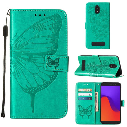 Embossed Butterfly Flip Leather Phone Case, For BLU View 2 2022 / 2020, For Infinix Hot 20 4G X6826, For Infinix Hot 20 5G X666 / X66B, For Infinix Hot 20 Play, For Infinix Hot 20S / 20 Pro X6827, For Infinix Smart 7 X6515, For Tecno Pop 6 Pro         ...