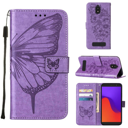 Embossed Butterfly Flip Leather Phone Case, For BLU View 2 2022 / 2020, For Infinix Hot 20 4G X6826, For Infinix Hot 20 5G X666 / X66B, For Infinix Hot 20 Play, For Infinix Hot 20S / 20 Pro X6827, For Infinix Smart 7 X6515, For Tecno Pop 6 Pro         ...