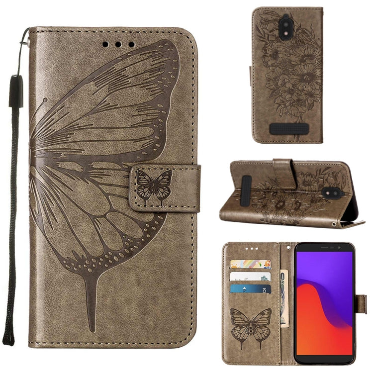 Embossed Butterfly Flip Leather Phone Case, For BLU View 2 2022 / 2020, For Infinix Hot 20 4G X6826, For Infinix Hot 20 5G X666 / X66B, For Infinix Hot 20 Play, For Infinix Hot 20S / 20 Pro X6827, For Infinix Smart 7 X6515, For Tecno Pop 6 Pro         ...