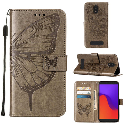 Embossed Butterfly Flip Leather Phone Case, For BLU View 2 2022 / 2020, For Infinix Hot 20 4G X6826, For Infinix Hot 20 5G X666 / X66B, For Infinix Hot 20 Play, For Infinix Hot 20S / 20 Pro X6827, For Infinix Smart 7 X6515, For Tecno Pop 6 Pro         ...