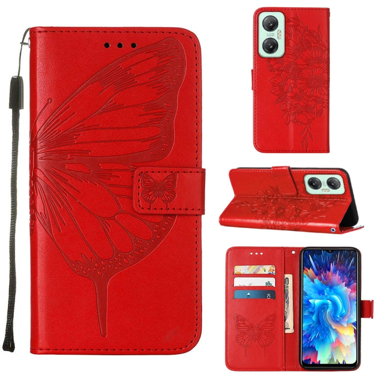 Embossed Butterfly Flip Leather Phone Case, For BLU View 2 2022 / 2020, For Infinix Hot 20 4G X6826, For Infinix Hot 20 5G X666 / X66B, For Infinix Hot 20 Play, For Infinix Hot 20S / 20 Pro X6827, For Infinix Smart 7 X6515, For Tecno Pop 6 Pro         ...