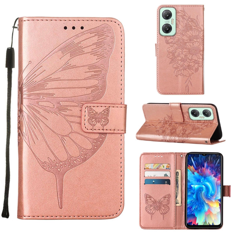 Embossed Butterfly Flip Leather Phone Case, For BLU View 2 2022 / 2020, For Infinix Hot 20 4G X6826, For Infinix Hot 20 5G X666 / X66B, For Infinix Hot 20 Play, For Infinix Hot 20S / 20 Pro X6827, For Infinix Smart 7 X6515, For Tecno Pop 6 Pro         ...