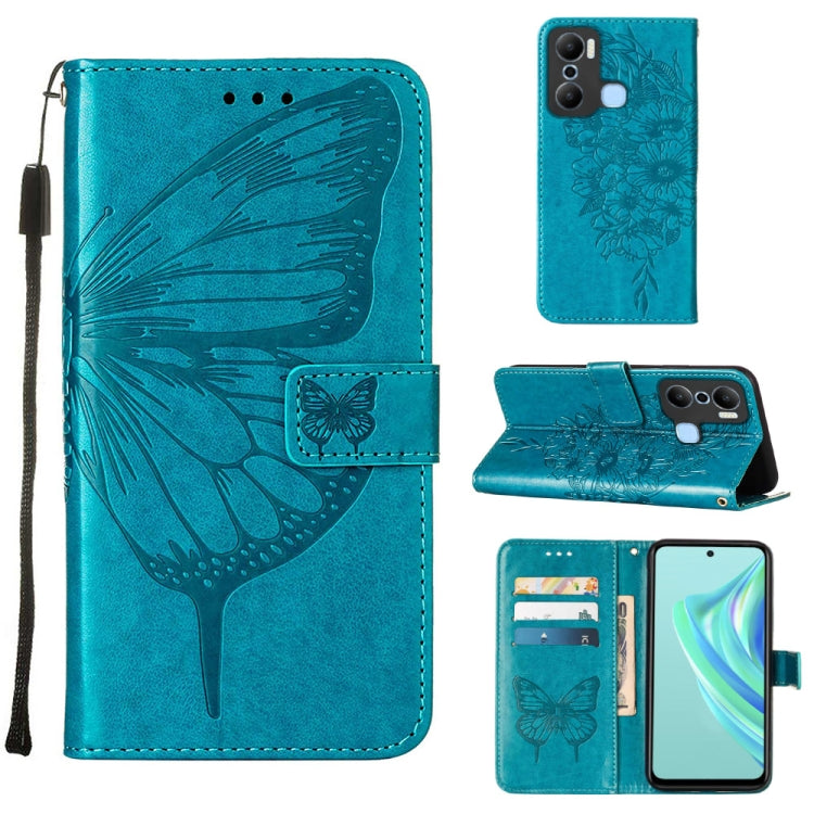 Embossed Butterfly Flip Leather Phone Case, For BLU View 2 2022 / 2020, For Infinix Hot 20 4G X6826, For Infinix Hot 20 5G X666 / X66B, For Infinix Hot 20 Play, For Infinix Hot 20S / 20 Pro X6827, For Infinix Smart 7 X6515, For Tecno Pop 6 Pro         ...