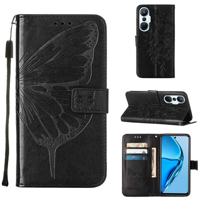Embossed Butterfly Flip Leather Phone Case, For BLU View 2 2022 / 2020, For Infinix Hot 20 4G X6826, For Infinix Hot 20 5G X666 / X66B, For Infinix Hot 20 Play, For Infinix Hot 20S / 20 Pro X6827, For Infinix Smart 7 X6515, For Tecno Pop 6 Pro         ...