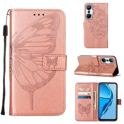 Embossed Butterfly Flip Leather Phone Case, For BLU View 2 2022 / 2020, For Infinix Hot 20 4G X6826, For Infinix Hot 20 5G X666 / X66B, For Infinix Hot 20 Play, For Infinix Hot 20S / 20 Pro X6827, For Infinix Smart 7 X6515, For Tecno Pop 6 Pro         ...