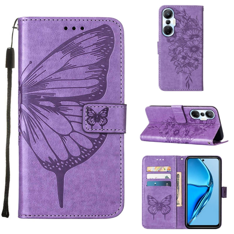 Embossed Butterfly Flip Leather Phone Case, For BLU View 2 2022 / 2020, For Infinix Hot 20 4G X6826, For Infinix Hot 20 5G X666 / X66B, For Infinix Hot 20 Play, For Infinix Hot 20S / 20 Pro X6827, For Infinix Smart 7 X6515, For Tecno Pop 6 Pro         ...