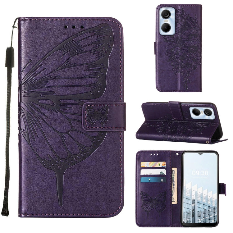 Embossed Butterfly Flip Leather Phone Case, For BLU View 2 2022 / 2020, For Infinix Hot 20 4G X6826, For Infinix Hot 20 5G X666 / X66B, For Infinix Hot 20 Play, For Infinix Hot 20S / 20 Pro X6827, For Infinix Smart 7 X6515, For Tecno Pop 6 Pro         ...