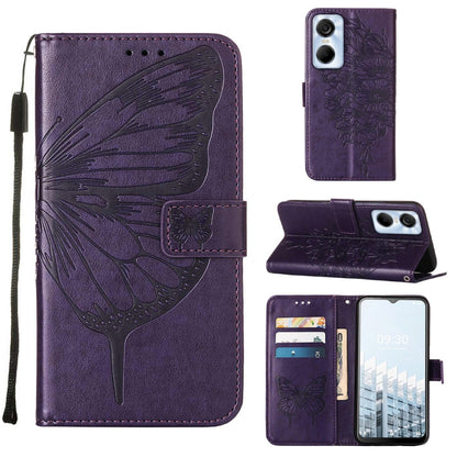 Embossed Butterfly Flip Leather Phone Case, For BLU View 2 2022 / 2020, For Infinix Hot 20 4G X6826, For Infinix Hot 20 5G X666 / X66B, For Infinix Hot 20 Play, For Infinix Hot 20S / 20 Pro X6827, For Infinix Smart 7 X6515, For Tecno Pop 6 Pro         ...