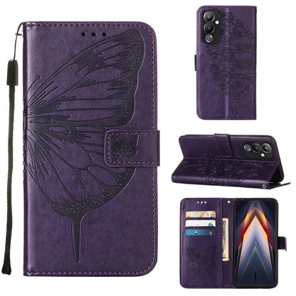 Embossed Butterfly Flip Leather Phone Case, For BLU View 2 2022 / 2020, For Infinix Hot 20 4G X6826, For Infinix Hot 20 5G X666 / X66B, For Infinix Hot 20 Play, For Infinix Hot 20S / 20 Pro X6827, For Infinix Smart 7 X6515, For Tecno Pop 6 Pro         ...