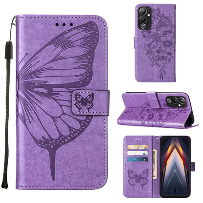 Embossed Butterfly Flip Leather Phone Case, For BLU View 2 2022 / 2020, For Infinix Hot 20 4G X6826, For Infinix Hot 20 5G X666 / X66B, For Infinix Hot 20 Play, For Infinix Hot 20S / 20 Pro X6827, For Infinix Smart 7 X6515, For Tecno Pop 6 Pro         ...