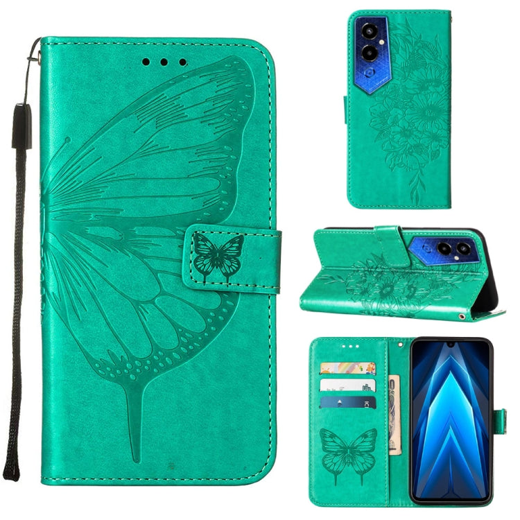 Embossed Butterfly Flip Leather Phone Case, For BLU View 2 2022 / 2020, For Infinix Hot 20 4G X6826, For Infinix Hot 20 5G X666 / X66B, For Infinix Hot 20 Play, For Infinix Hot 20S / 20 Pro X6827, For Infinix Smart 7 X6515, For Tecno Pop 6 Pro         ...