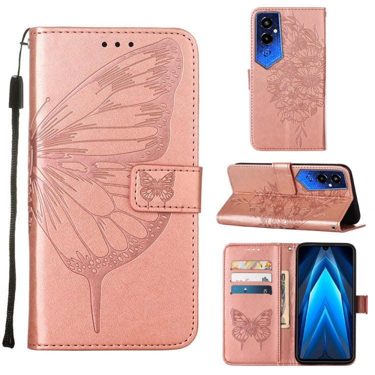 Embossed Butterfly Flip Leather Phone Case, For BLU View 2 2022 / 2020, For Infinix Hot 20 4G X6826, For Infinix Hot 20 5G X666 / X66B, For Infinix Hot 20 Play, For Infinix Hot 20S / 20 Pro X6827, For Infinix Smart 7 X6515, For Tecno Pop 6 Pro         ...