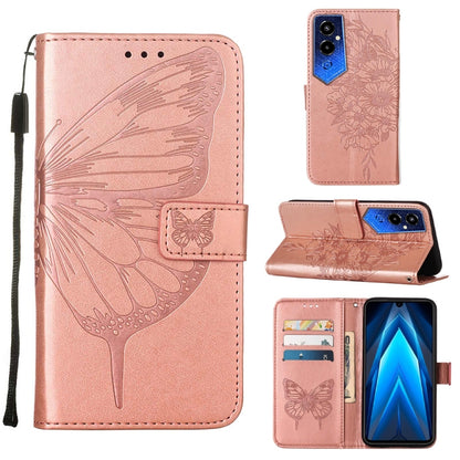 Embossed Butterfly Flip Leather Phone Case, For BLU View 2 2022 / 2020, For Infinix Hot 20 4G X6826, For Infinix Hot 20 5G X666 / X66B, For Infinix Hot 20 Play, For Infinix Hot 20S / 20 Pro X6827, For Infinix Smart 7 X6515, For Tecno Pop 6 Pro         ...