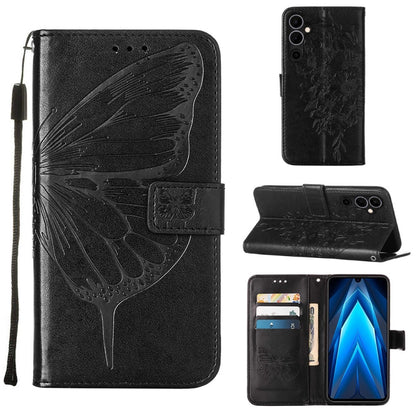 Embossed Butterfly Flip Leather Phone Case, For BLU View 2 2022 / 2020, For Infinix Hot 20 4G X6826, For Infinix Hot 20 5G X666 / X66B, For Infinix Hot 20 Play, For Infinix Hot 20S / 20 Pro X6827, For Infinix Smart 7 X6515, For Tecno Pop 6 Pro         ...