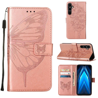 Embossed Butterfly Flip Leather Phone Case, For BLU View 2 2022 / 2020, For Infinix Hot 20 4G X6826, For Infinix Hot 20 5G X666 / X66B, For Infinix Hot 20 Play, For Infinix Hot 20S / 20 Pro X6827, For Infinix Smart 7 X6515, For Tecno Pop 6 Pro         ...