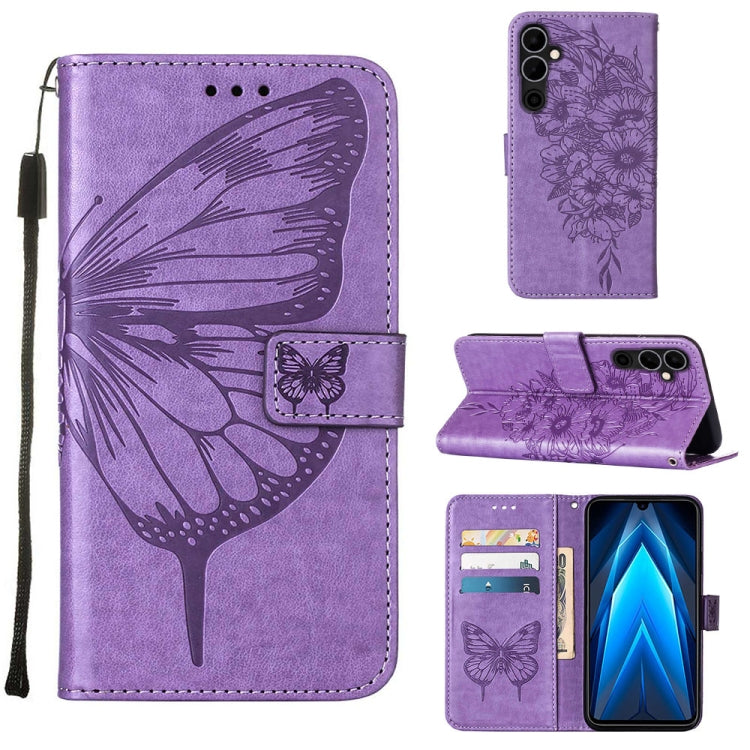 Embossed Butterfly Flip Leather Phone Case, For BLU View 2 2022 / 2020, For Infinix Hot 20 4G X6826, For Infinix Hot 20 5G X666 / X66B, For Infinix Hot 20 Play, For Infinix Hot 20S / 20 Pro X6827, For Infinix Smart 7 X6515, For Tecno Pop 6 Pro         ...