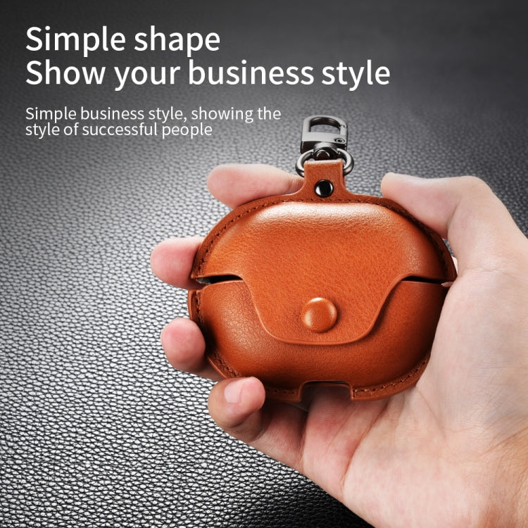 Business Leather Earphone Protective Case with Hook, For Huawei FreeBuds Pro 2, For Huawei FreeBuds Pro, For Huawei FreeBuds 4i / 5i, For Huawei FreeBuds 4 / 4E, For Huawei FreeBuds 4