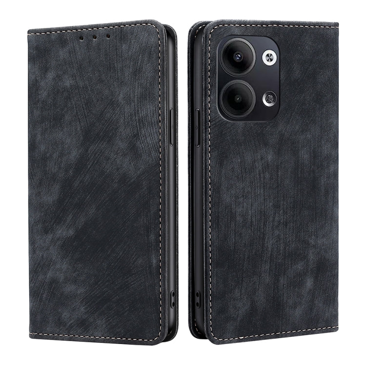 RFID Anti-theft Brush Magnetic Leather Phone Case, For OPPO Reno9 5G / Reno9 Pro 5G, For OPPO Reno9 Pro+ 5G, For Realme 10 Pro 5G, For Realme 10 Pro+ 5G, For vivo X90 Pro 5G, For TCL 40R 5G