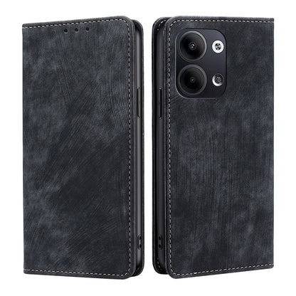 RFID Anti-theft Brush Magnetic Leather Phone Case, For OPPO Reno9 5G / Reno9 Pro 5G, For OPPO Reno9 Pro+ 5G, For Realme 10 Pro 5G, For Realme 10 Pro+ 5G, For vivo X90 Pro 5G, For TCL 40R 5G