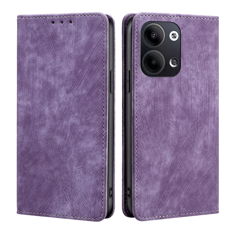 RFID Anti-theft Brush Magnetic Leather Phone Case, For OPPO Reno9 5G / Reno9 Pro 5G, For OPPO Reno9 Pro+ 5G, For Realme 10 Pro 5G, For Realme 10 Pro+ 5G, For vivo X90 Pro 5G, For TCL 40R 5G