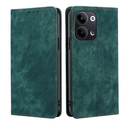 RFID Anti-theft Brush Magnetic Leather Phone Case, For OPPO Reno9 5G / Reno9 Pro 5G, For OPPO Reno9 Pro+ 5G, For Realme 10 Pro 5G, For Realme 10 Pro+ 5G, For vivo X90 Pro 5G