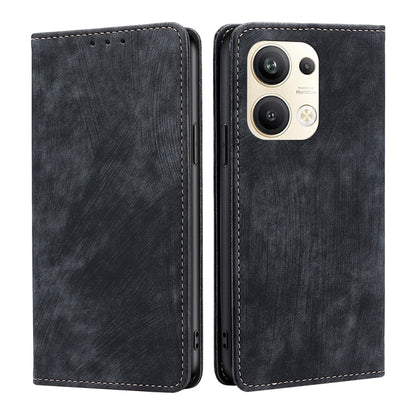 RFID Anti-theft Brush Magnetic Leather Phone Case, For OPPO Reno9 5G / Reno9 Pro 5G, For OPPO Reno9 Pro+ 5G, For Realme 10 Pro 5G, For Realme 10 Pro+ 5G, For vivo X90 Pro 5G, For TCL 40R 5G