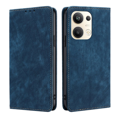 RFID Anti-theft Brush Magnetic Leather Phone Case, For OPPO Reno9 5G / Reno9 Pro 5G, For OPPO Reno9 Pro+ 5G, For Realme 10 Pro 5G, For Realme 10 Pro+ 5G, For vivo X90 Pro 5G