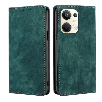 RFID Anti-theft Brush Magnetic Leather Phone Case, For OPPO Reno9 5G / Reno9 Pro 5G, For OPPO Reno9 Pro+ 5G, For Realme 10 Pro 5G, For Realme 10 Pro+ 5G, For vivo X90 Pro 5G, For TCL 40R 5G
