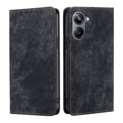 RFID Anti-theft Brush Magnetic Leather Phone Case, For OPPO Reno9 5G / Reno9 Pro 5G, For OPPO Reno9 Pro+ 5G, For Realme 10 Pro 5G, For Realme 10 Pro+ 5G, For vivo X90 Pro 5G